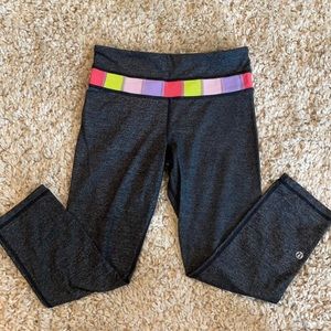 Lululemon wonder under cropped tights size 4